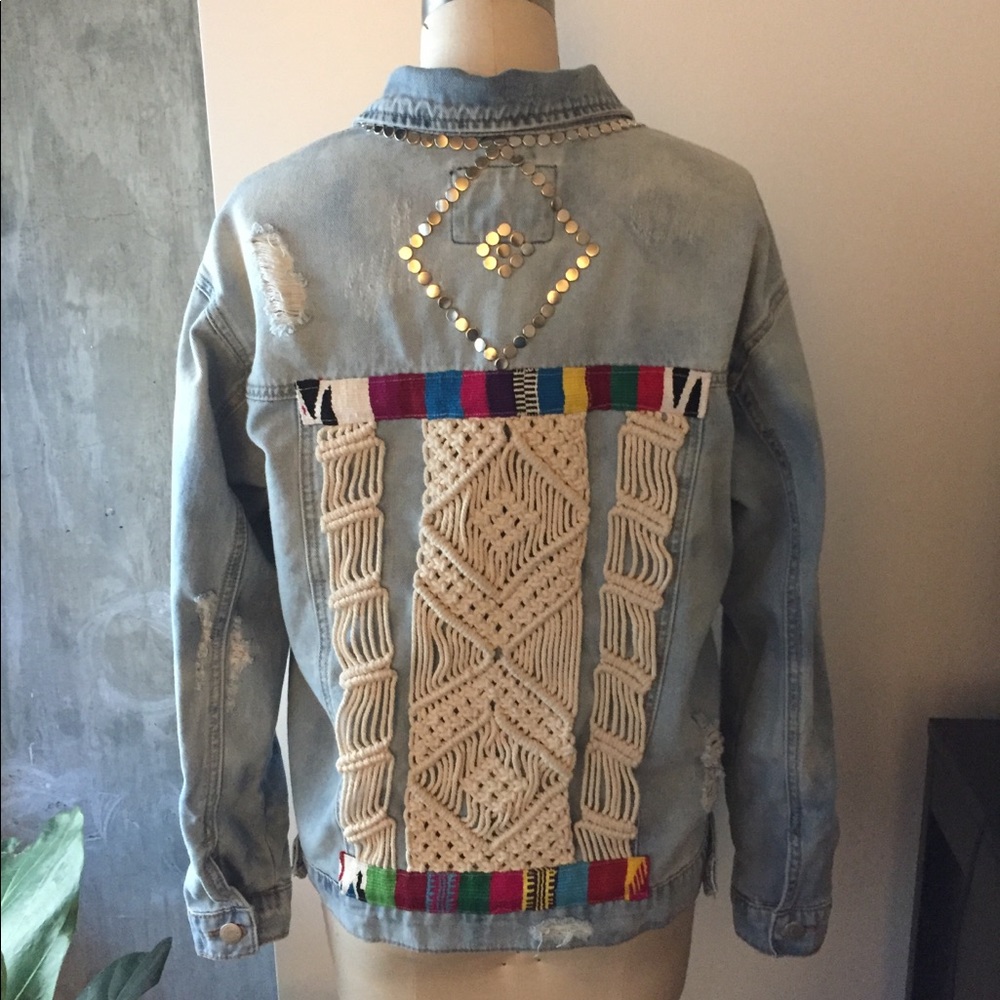 Custom Boho Denim Jacket